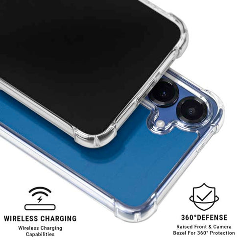 MLB Los Angeles Dodgers - Solid Distressed Galaxy S25 Clear Case